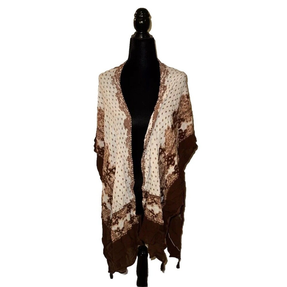 Shore Drive Women’s Wrap Multicolor Long Shawl Cape